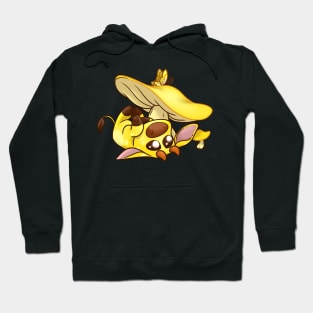 Yellow Mushroom Minecraft cow Hoodie